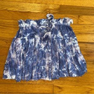Urban Outfitters Purple and White Tie Dye Flowy Skirt Size S